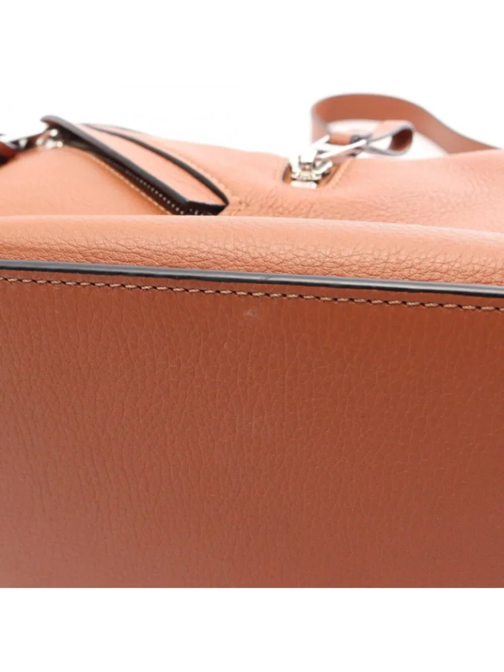 Loewe Handbag Hammock Bag Compact 2-Way Brown Leather